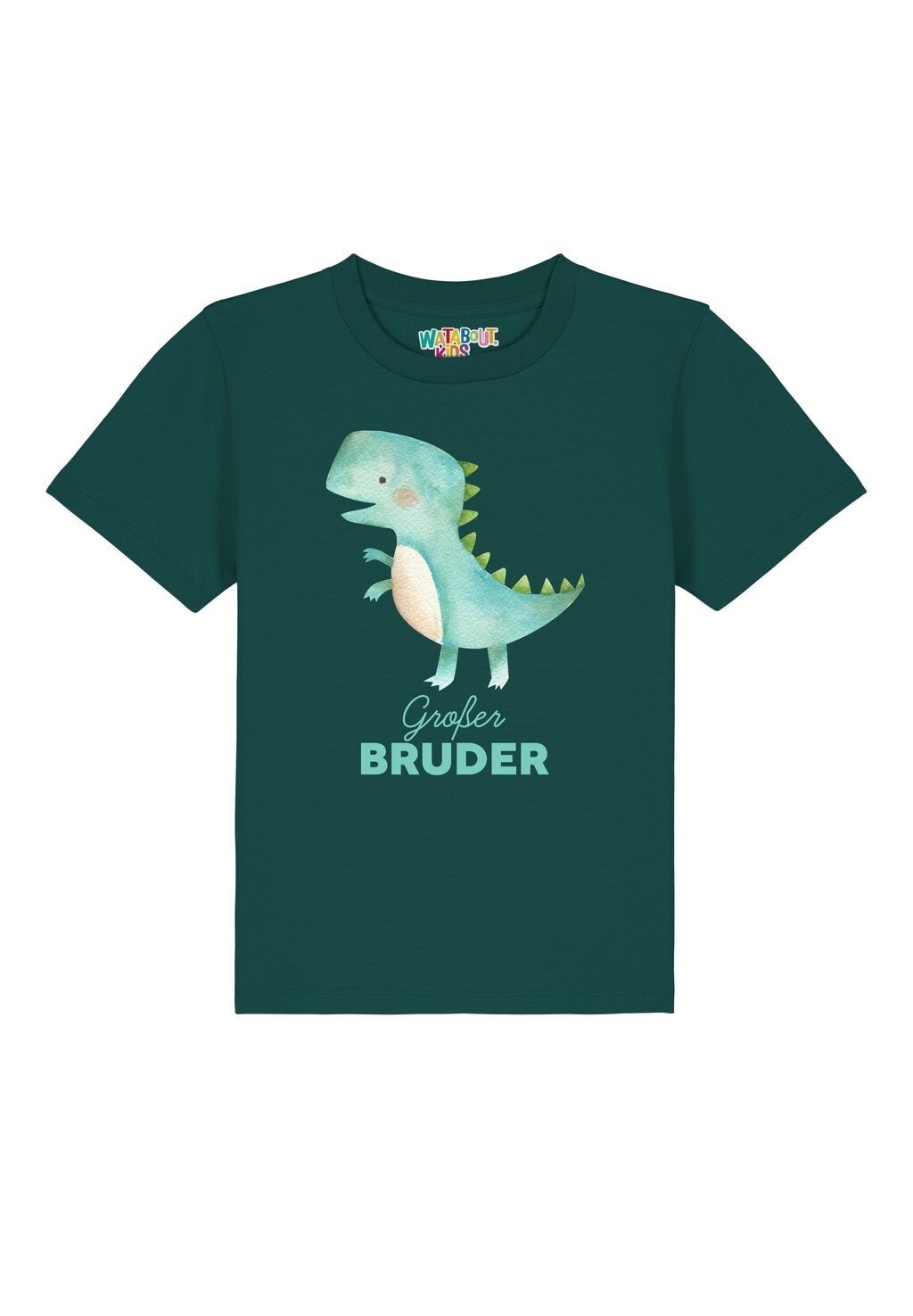 Футболка с принтом watapparel, темно-зеленый 
Футболка с принтом watapparel, темно-зеленый