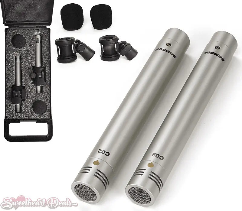 Микрофон Samson C02 Small-Diaphragm Supercardioid Pencil Condenser Mics (Stereo Pair)
Микрофон Samson C02 Small-Diaphragm Supercardioid Pencil Condenser Mics (Stereo Pair)