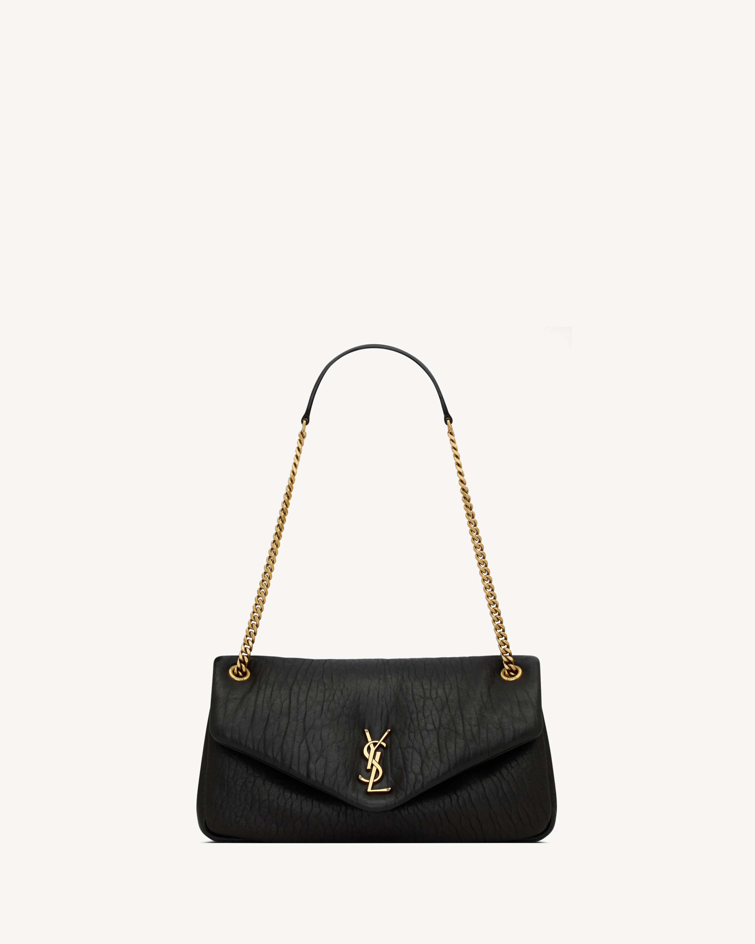 CALYPSO среднего размера из зернистой овечьей кожи SAINT LAURENT, черный
CALYPSO среднего размера из зернистой овечьей кожи SAINT LAURENT, черный