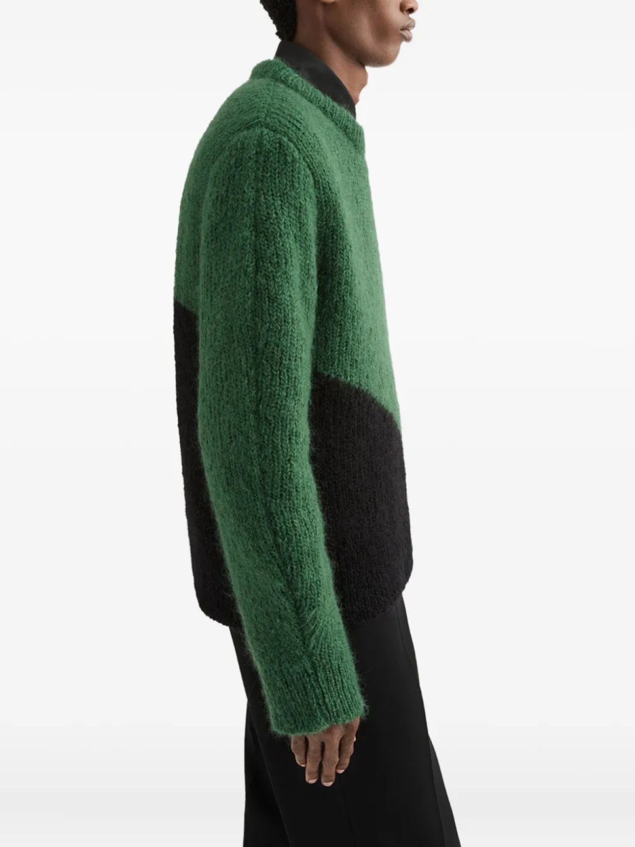 Jil Sander свитер в стиле колор-блок, зеленый
Jil Sander свитер в стиле колор-блок, зеленый