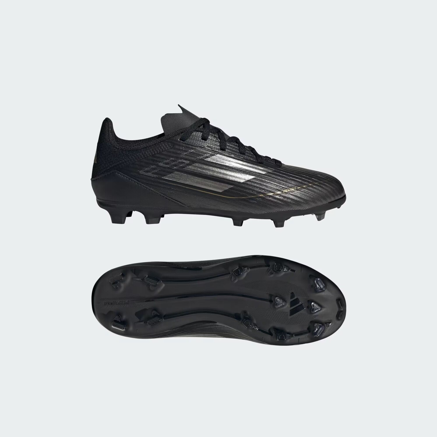 Футбольные бутсы для игры на разных покрытиях F50 League Adidas, цвет Core Black/Iron Metallic/Gold Metallic
Футбольные бутсы для игры на разных покрытиях F50 League Adidas, цвет Core Black/Iron Metallic/Gold Metallic