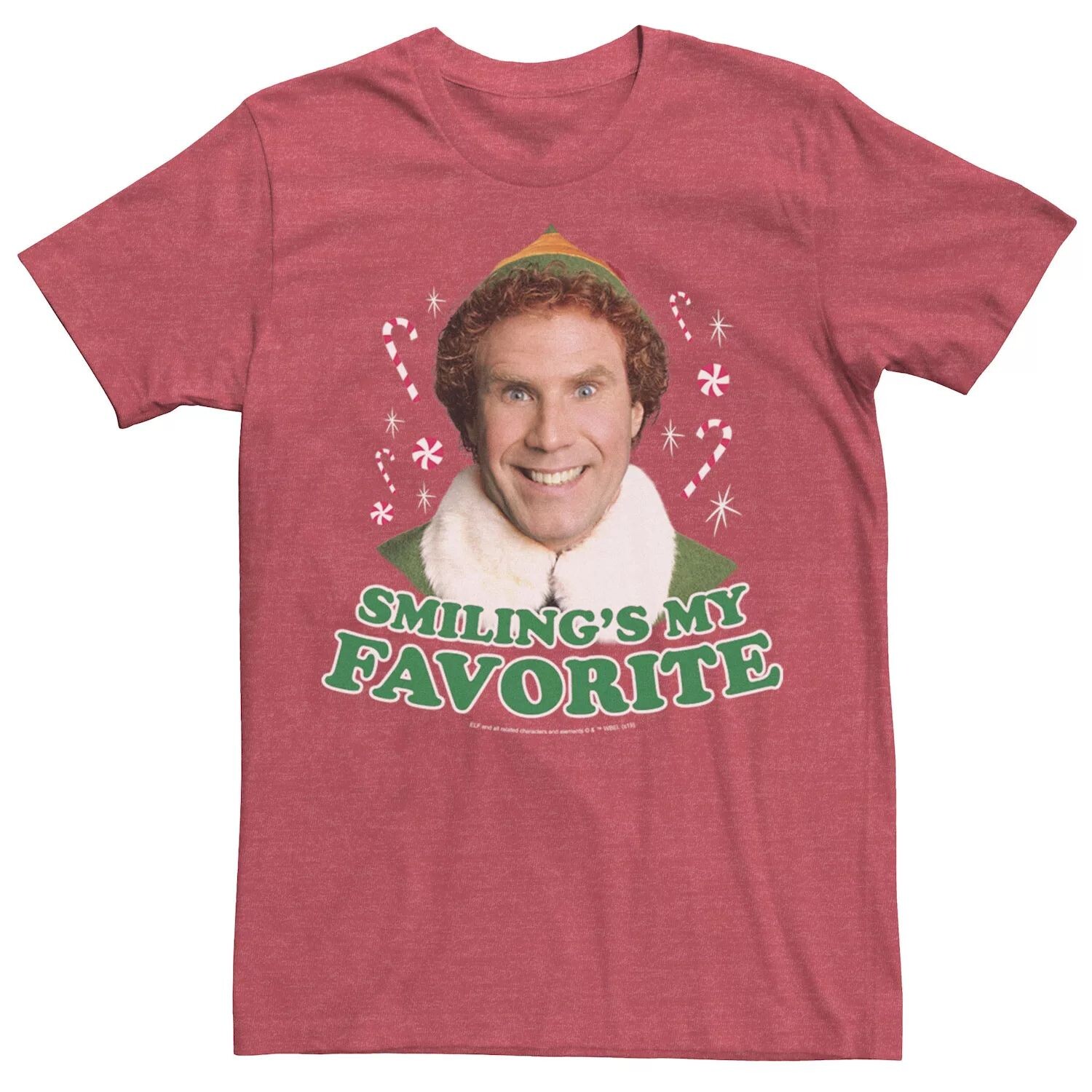 Мужская футболка Elf Buddy I Just Like To Smile с текстовым портретом и графическим рисунком Licensed Character
Мужская футболка Elf Buddy I Just Like To Smile с текстовым портретом и графическим рисунком Licensed Character