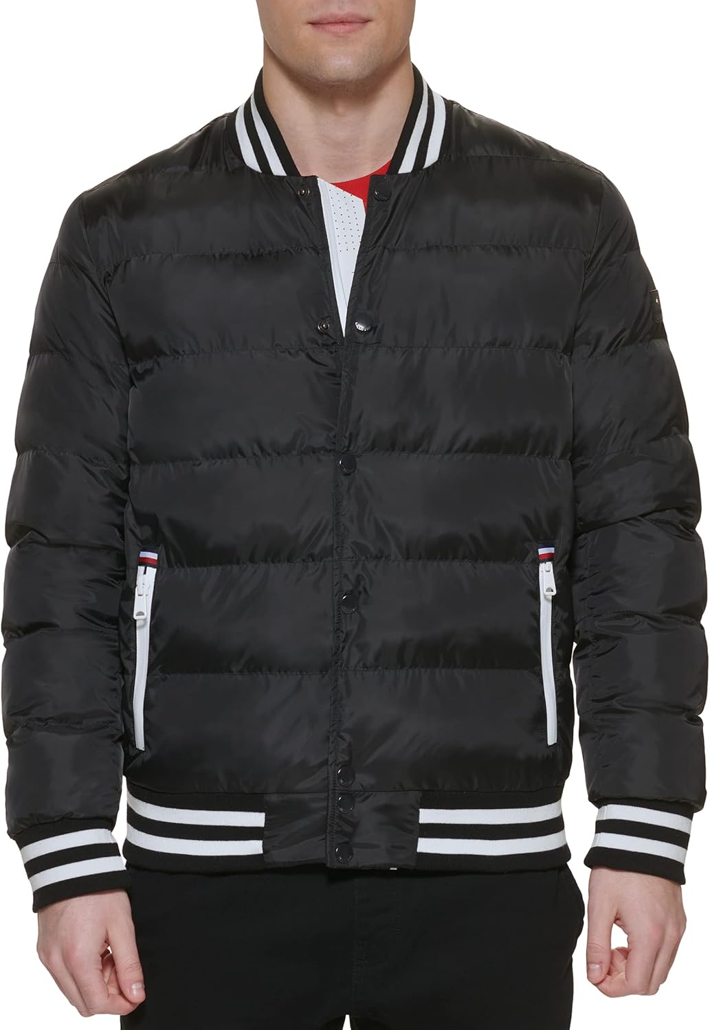 Мужская стеганая куртка-бомбер Tommy Hilfiger Mens Varsity, Black/Black
Мужская стеганая куртка-бомбер Tommy Hilfiger Mens Varsity, Black/Black