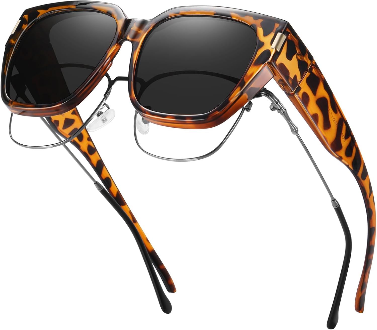 Солнцезащитные очки HAOLOTA с поляризованными линзами, надеваемые поверх обычных очков, для женщин и мужчин. Модные квадратные очки с обтекаемой формой и защитой от УФ-излучения, L Size 09 Brown Tortoise/Grey
Солнцезащитные очки HAOLOTA с поляризованными линзами, надеваемые поверх обычных очков, для женщин и мужчин. Модные квадратные очки с обтекаемой формой и защитой от УФ-излучения, L Size 09 Brown Tortoise/Grey