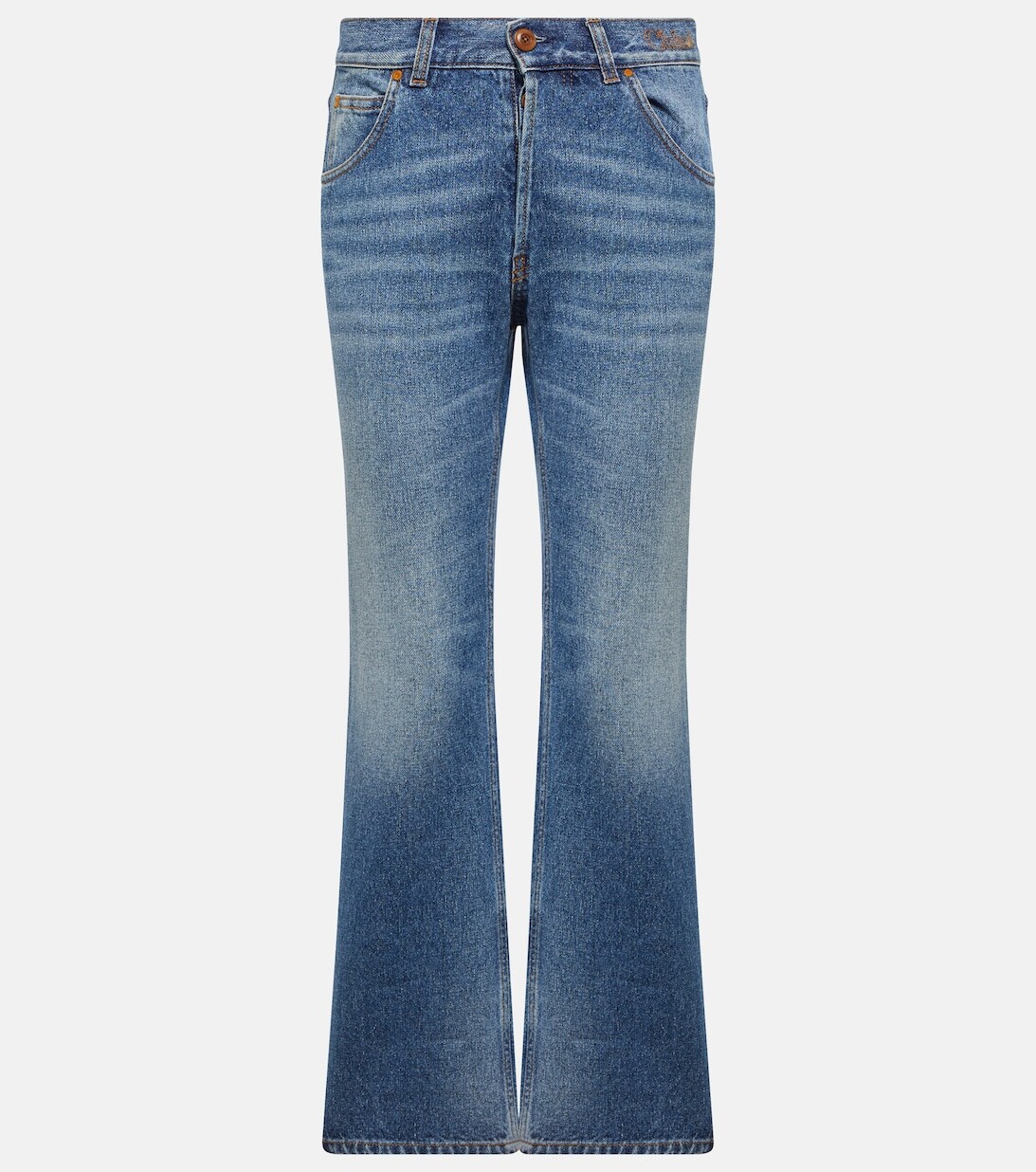 Джинсы прямого кроя с высокой посадкой CHLOÉ, синий
Джинсы прямого кроя с высокой посадкой CHLOÉ, синий