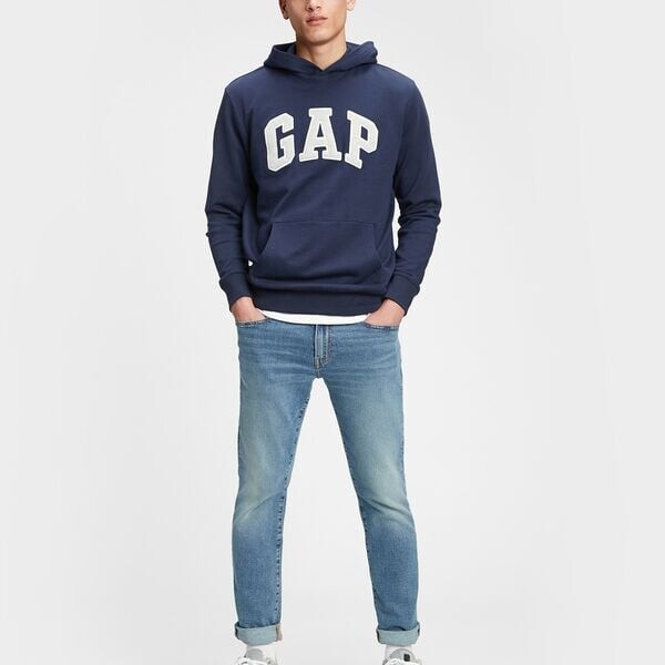 Толстовка из французского трикотажа с вышитым логотипом Gap, синий
Толстовка из французского трикотажа с вышитым логотипом Gap, синий