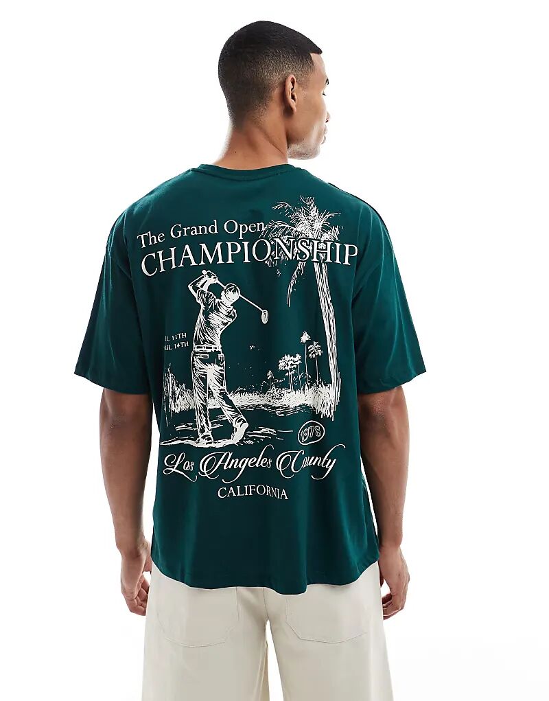 Футболка свободного кроя ASOS DESIGN зеленого цвета с принтом в виде гольфа на спине
Футболка свободного кроя ASOS DESIGN зеленого цвета с принтом в виде гольфа на спине