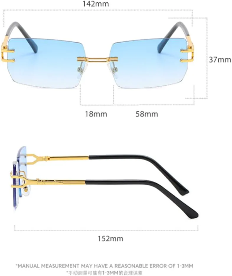 Солнцезащитные очки без оправы, прямоугольной формы, роскошные, модные, унисекс, в металлической оправе, мужские, коричневые, с небольшим градиентом TKKTLLT, C5green
Солнцезащитные очки без оправы, прямоугольной формы, роскошные, модные, унисекс, в металлической оправе, мужские, коричневые, с небольшим градиентом TKKTLLT, C5green