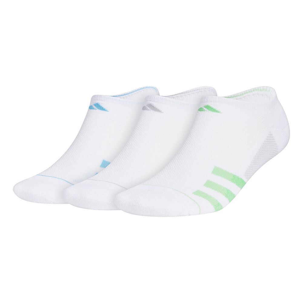 Набор из трех мужских носков adidas Superlite Stripe 3 No-Show Adidas, цвет White Blue Green 
Набор из трех мужских носков adidas Superlite Stripe 3 No-Show Adidas, цвет White Blue Green
