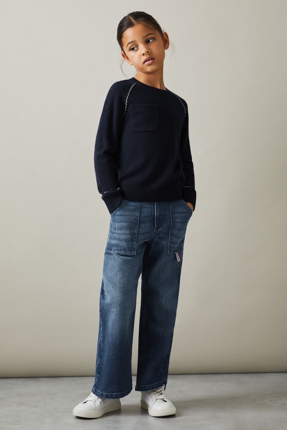 Джемпер Lydia с контрастной строчкой и круглым вырезом из смесовой шерсти Reiss, синий
Джемпер Lydia с контрастной строчкой и круглым вырезом из смесовой шерсти Reiss, синий