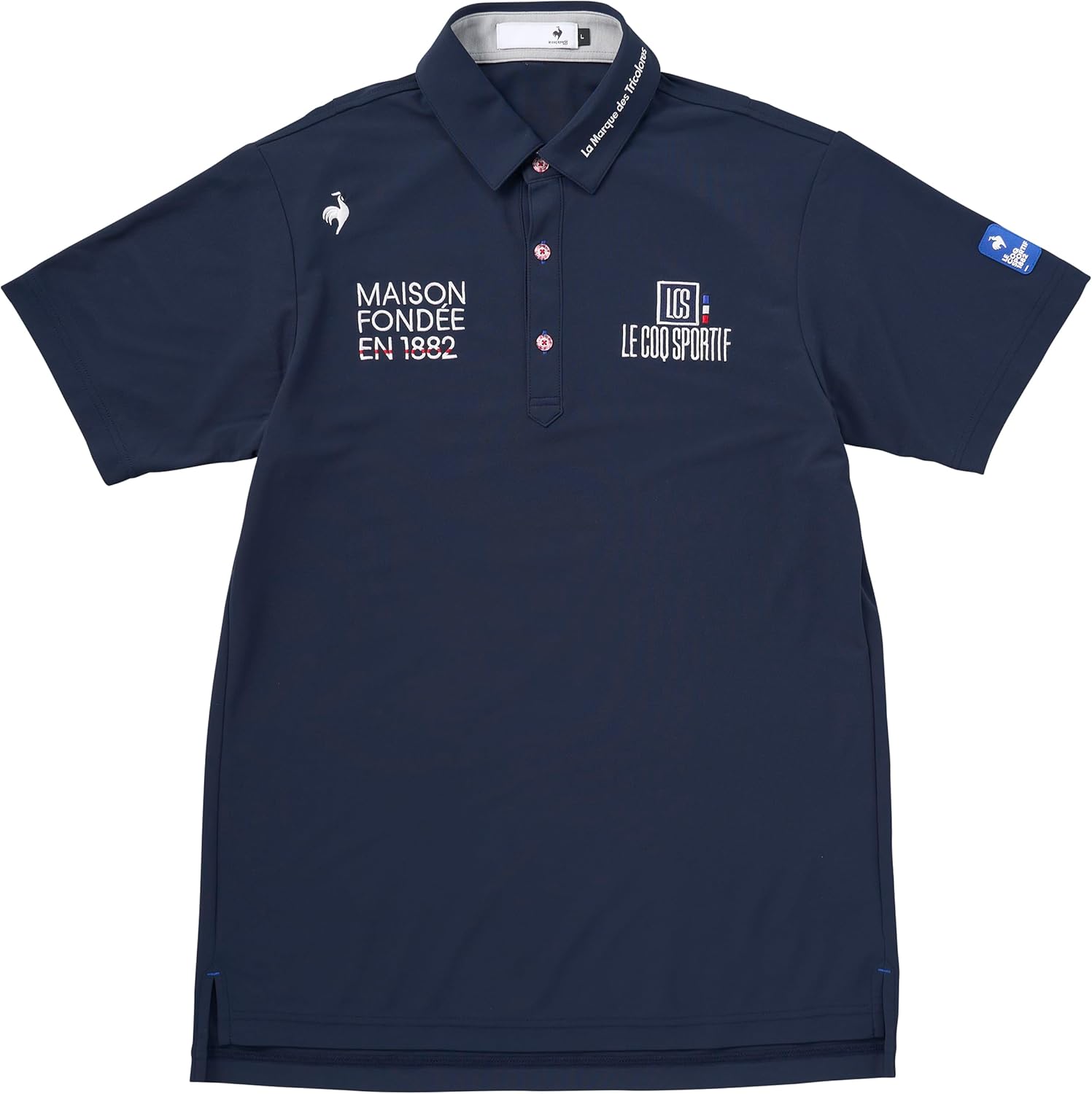 Мужская классическая однотонная рубашка с коротким рукавом для гольфа Le Coq Sportif Golf Golfwear, темно-синий
Мужская классическая однотонная рубашка с коротким рукавом для гольфа Le Coq Sportif Golf Golfwear, темно-синий