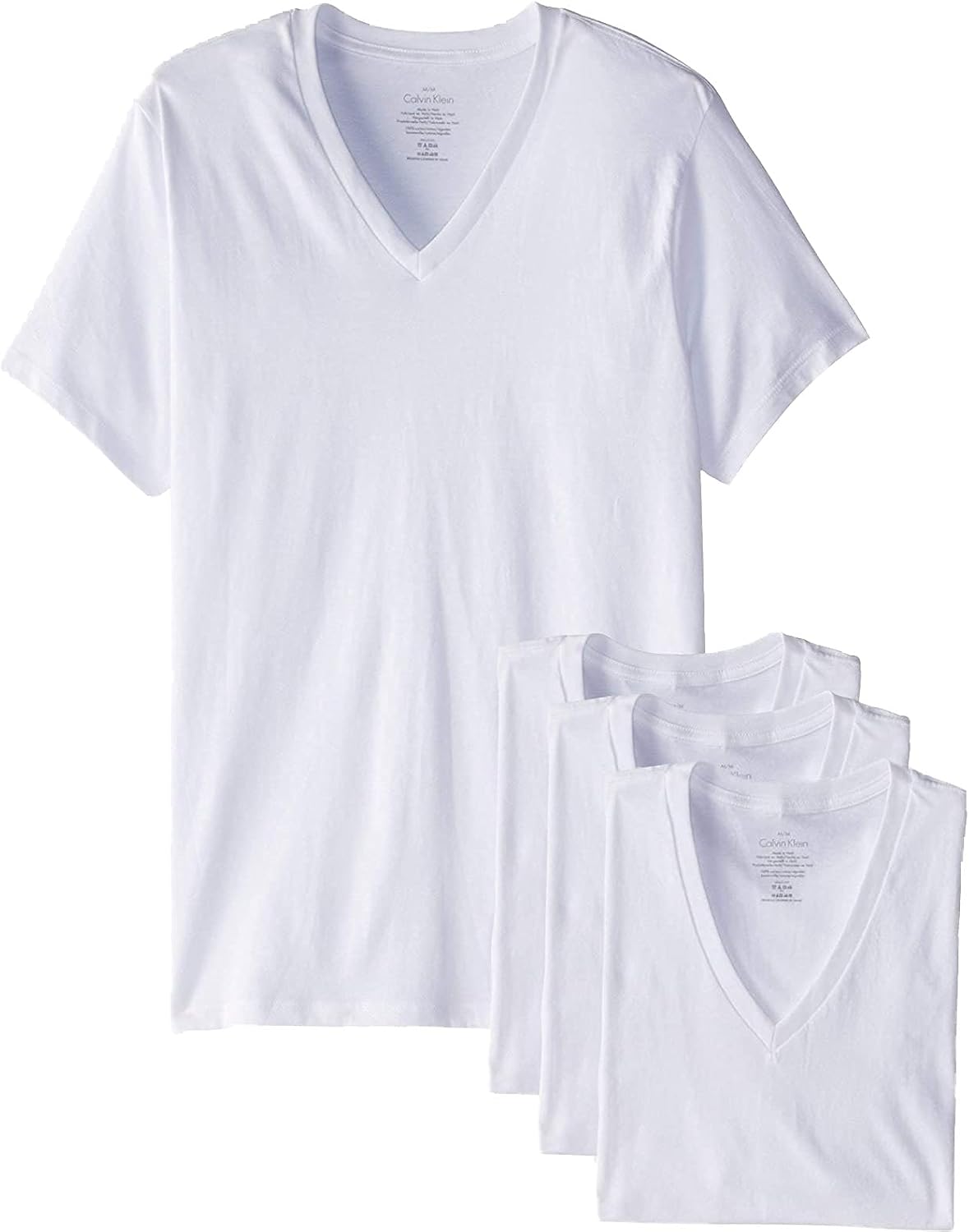 Мужская хлопковая футболка Calvin Klein Classic Fit с коротким рукавом и V-образным вырезом, упаковка 4 шт., White(Np1900-100_1)/White, Белый, Мужская хлопковая футболка Calvin Klein Classic Fit с коротким рукавом и V-образным вырезом, упаковка 4 шт., Whi
Мужская хлопковая футболка Calvin Klein Classic Fit с коротким рукавом и V-образным вырезом, упаковка 4 шт., White(Np1900-100_1)/White, Белый, Мужская хлопковая футболка Calvin Klein Classic Fit с коротким рукавом и V-образным вырезом, упаковка 4 шт., Whi