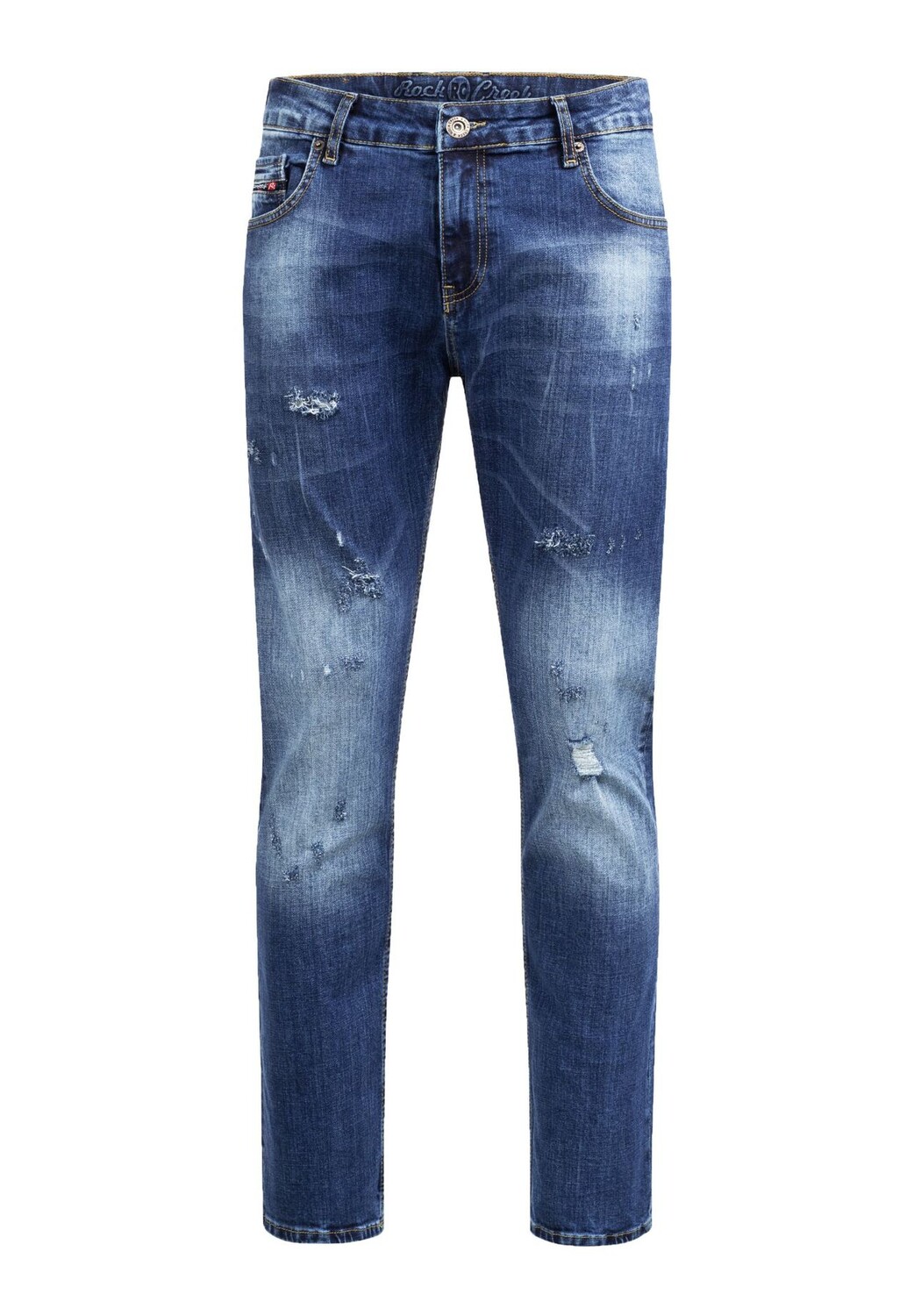 Джинсы стандартного кроя, потертый вид Rock Creek, темно-синий
Джинсы стандартного кроя, потертый вид Rock Creek, темно-синий