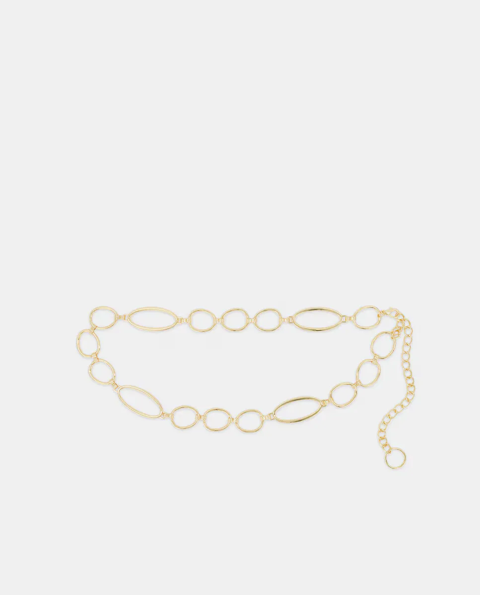 Металлический ремень с обручами Tintoretto, желтый
Металлический ремень с обручами Tintoretto, желтый