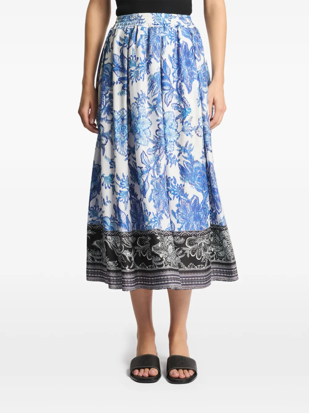 Юбка миди с цветочным принтом Fay, белый
Юбка миди с цветочным принтом Fay, белый