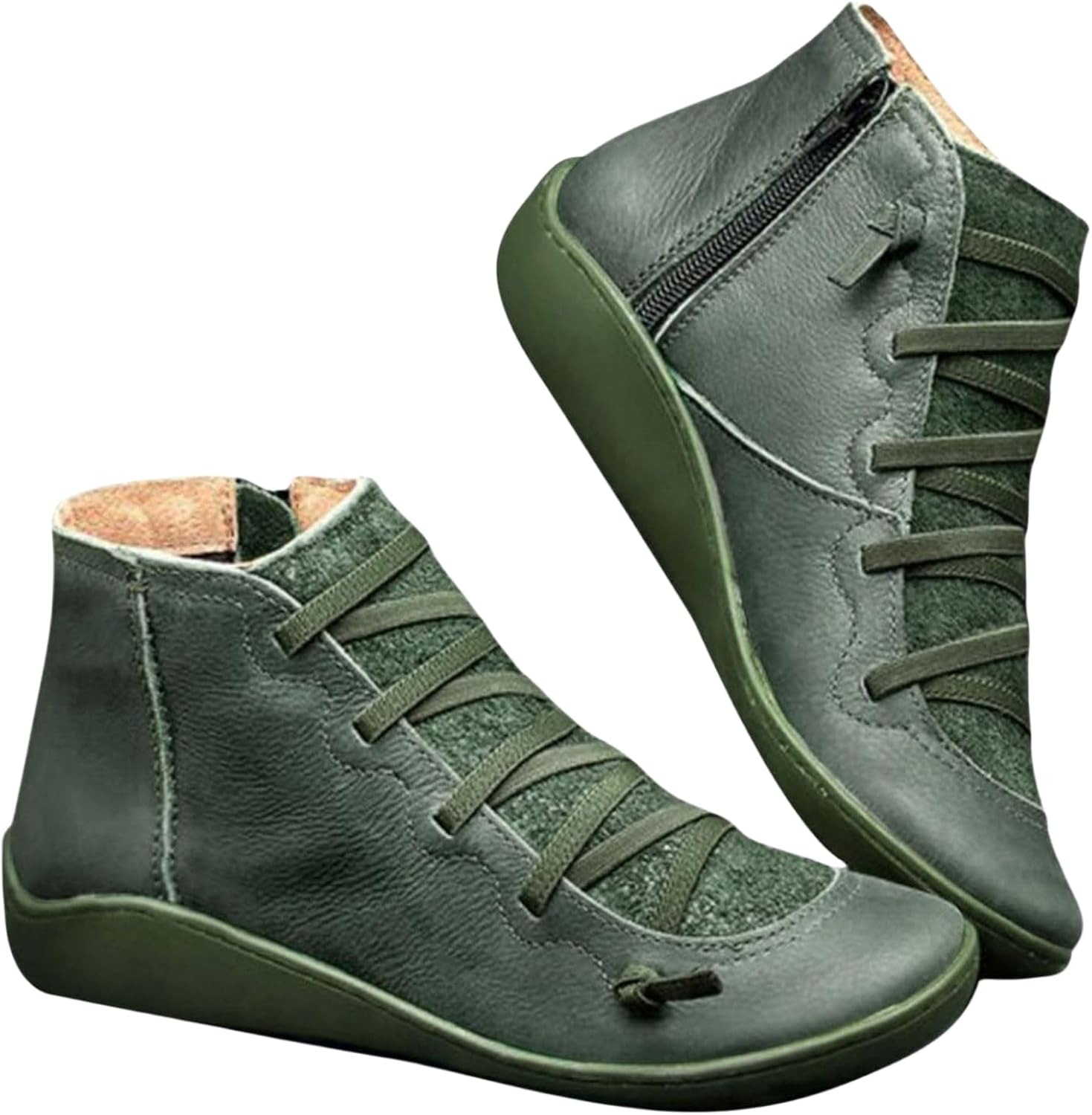 Винтажные женские ботильоны с кружевами, на низком каблуке, с застежкой-молнией, удобные кожаные ботинки для ходьбы с поддержкой свода стопы Baxtayel, зеленый
Винтажные женские ботильоны с кружевами, на низком каблуке, с застежкой-молнией, удобные кожаные ботинки для ходьбы с поддержкой свода стопы Baxtayel, зеленый