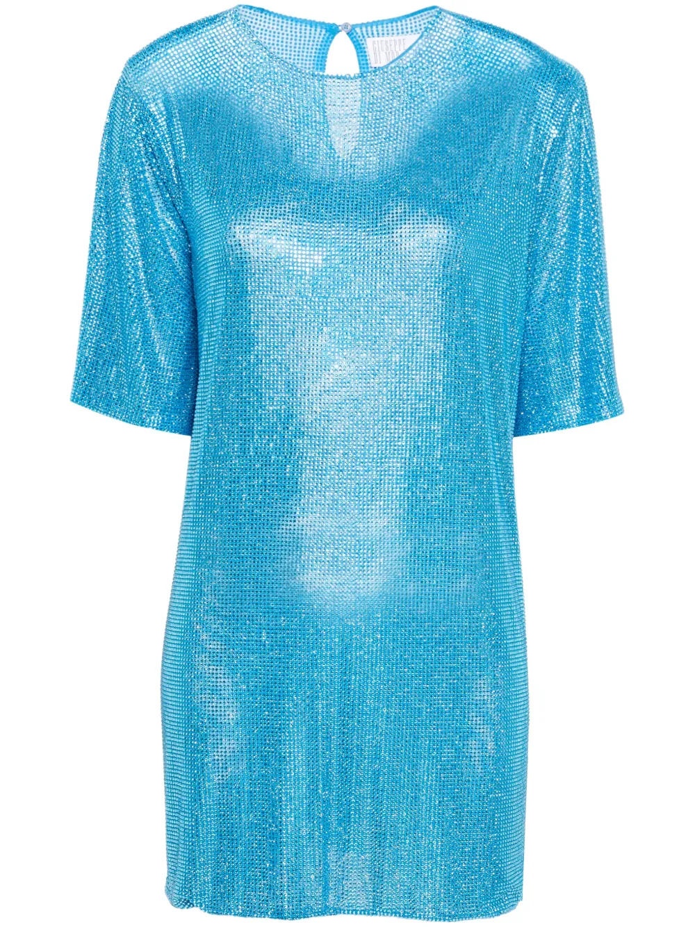Платье-футболка с кристаллами Giuseppe Di Morabito, синий
Платье-футболка с кристаллами Giuseppe Di Morabito, синий