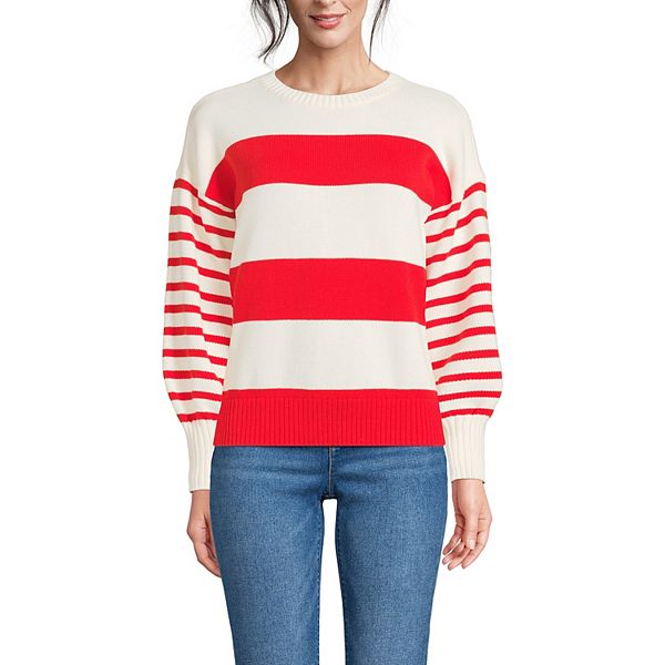 Свитер Petite drifter jersey crewneck Lands' End, Red Ivory Stripes
Свитер Petite drifter jersey crewneck Lands' End, Red Ivory Stripes