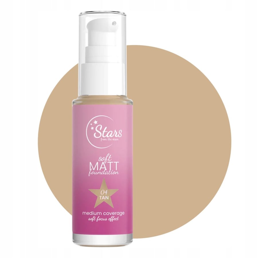 Звезды от звезд SOFT MATT FOUNDATION матирующая жидкая тональная основа #04 Stars 
Звезды от звезд SOFT MATT FOUNDATION матирующая жидкая тональная основа #04 Stars