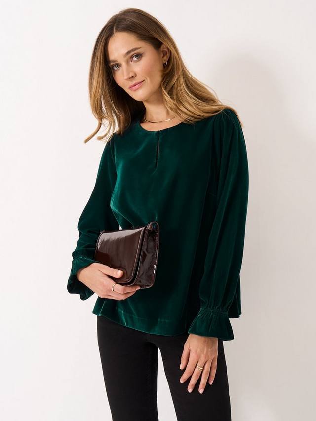 Блузка Annalee с круглым вырезом из вельвета Crew Clothing, Jade Green
Блузка Annalee с круглым вырезом из вельвета Crew Clothing, Jade Green