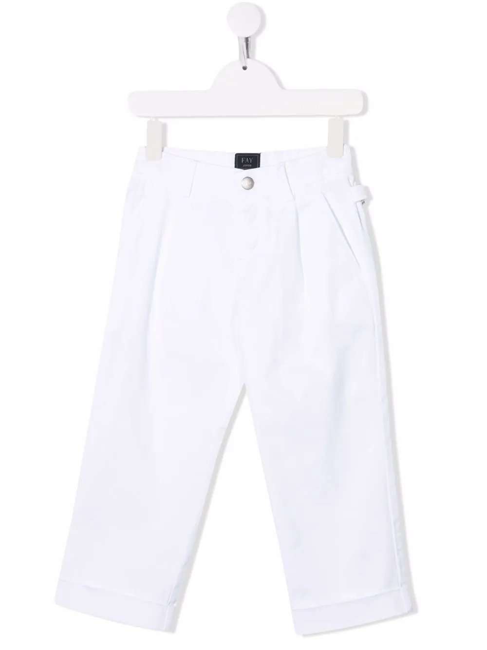 Брюки с вышитым логотипом Fay Kids, белый
Брюки с вышитым логотипом Fay Kids, белый