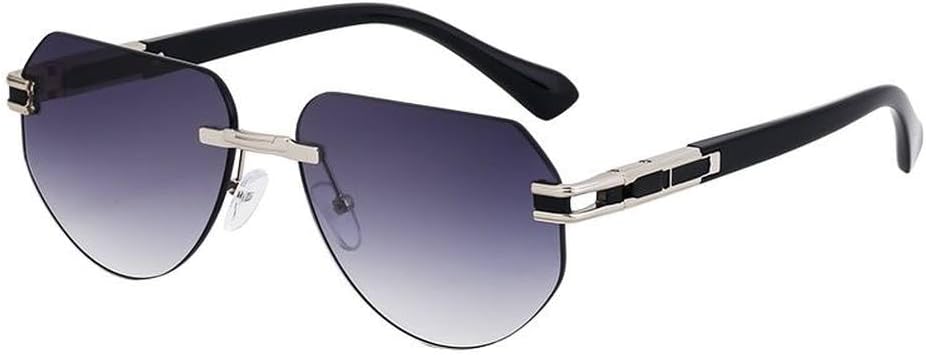 Классические геометрические солнцезащитные очки без оправы 2027 года для женщин и мужчин. Модные тренды в дизайне очков с металлической оправой MTZJH, C3blacksilvergray
Классические геометрические солнцезащитные очки без оправы 2027 года для женщин и мужчин. Модные тренды в дизайне очков с металлической оправой MTZJH, C3blacksilvergray