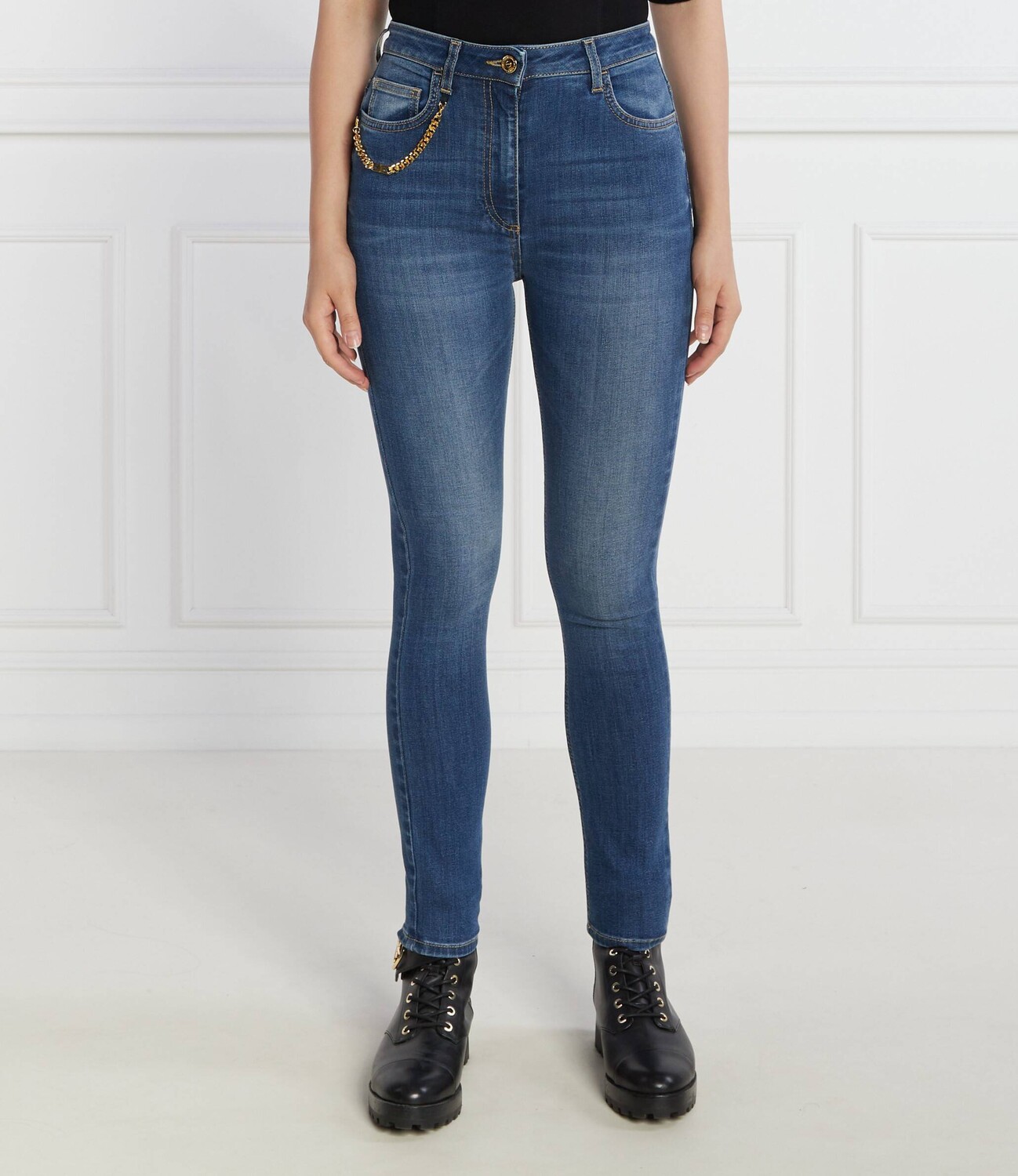 Джинсы Elisabetta Franchi Skinny fit, темно-синий
Джинсы Elisabetta Franchi Skinny fit, темно-синий