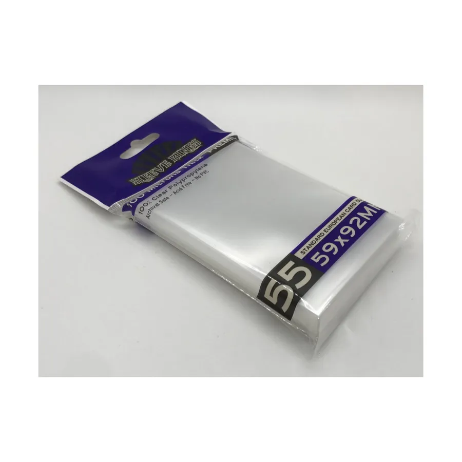 59x92 мм — стандартные европейские конверты для карточек (55), Card Sleeves (Sleeve Kings)