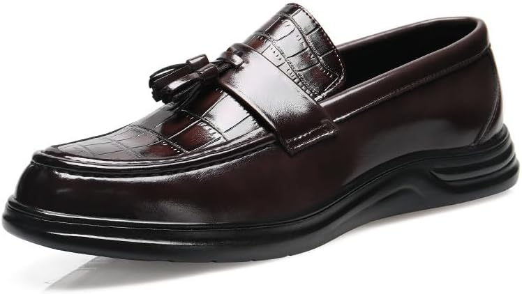 Мужские слипоны Santimon с кисточками, кожаные туфли с принтом под крокодила, удобные повседневные и нарядные мокасины, обувь для вождения, коричневый
Мужские слипоны Santimon с кисточками, кожаные туфли с принтом под крокодила, удобные повседневные и нарядные мокасины, обувь для вождения, коричневый