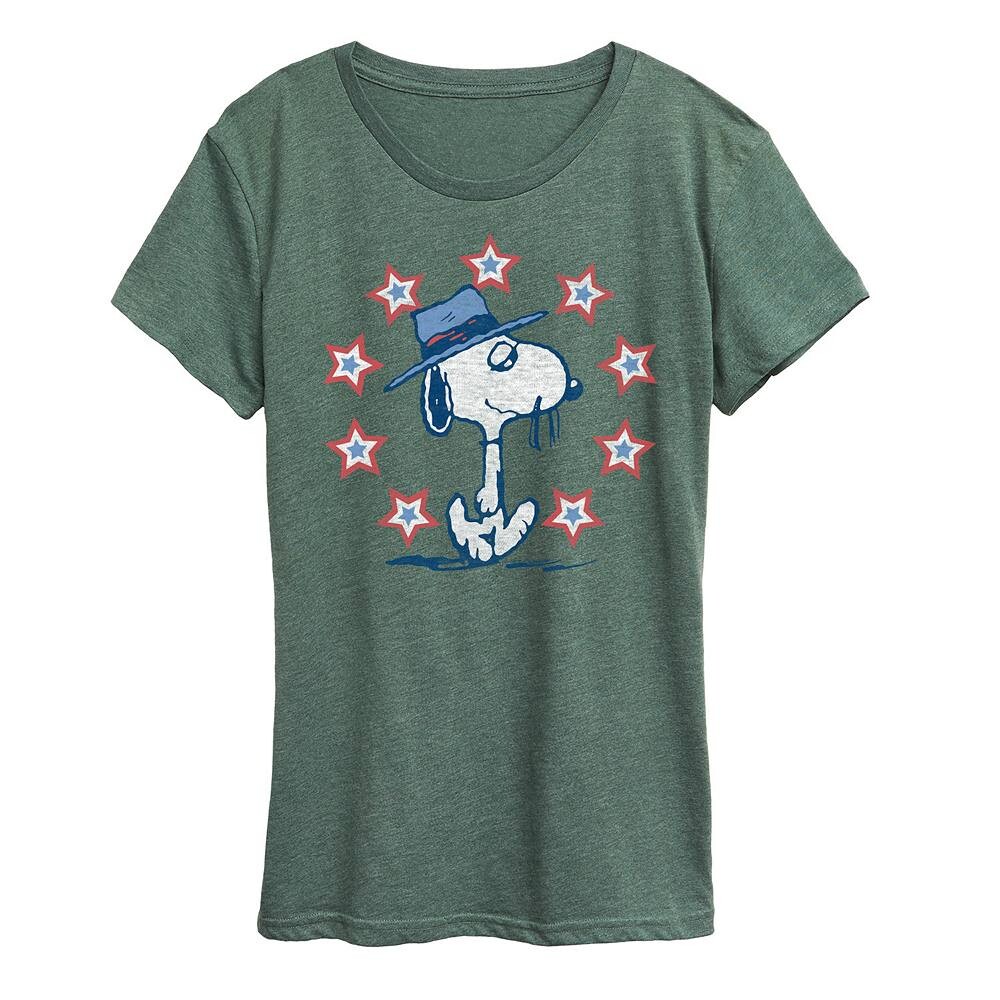 Женская футболка с рисунком Peanuts Spike Americana Licensed Character, цвет Heather Green
Женская футболка с рисунком Peanuts Spike Americana Licensed Character, цвет Heather Green
