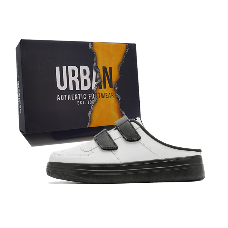 URBAN AUTHENTIC Мужские противоскользящие устойчивые к истиранию тапочки с закрытым носком на резиновой подошве черно-белые, цвет Black White
URBAN AUTHENTIC Мужские противоскользящие устойчивые к истиранию тапочки с закрытым носком на резиновой подошве черно-белые, цвет Black White