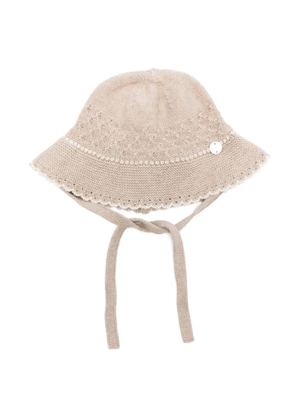 Шляпа от солнца из вязаного кружева Paz Rodriguez, коричневый 
Шляпа от солнца из вязаного кружева Paz Rodriguez, коричневый