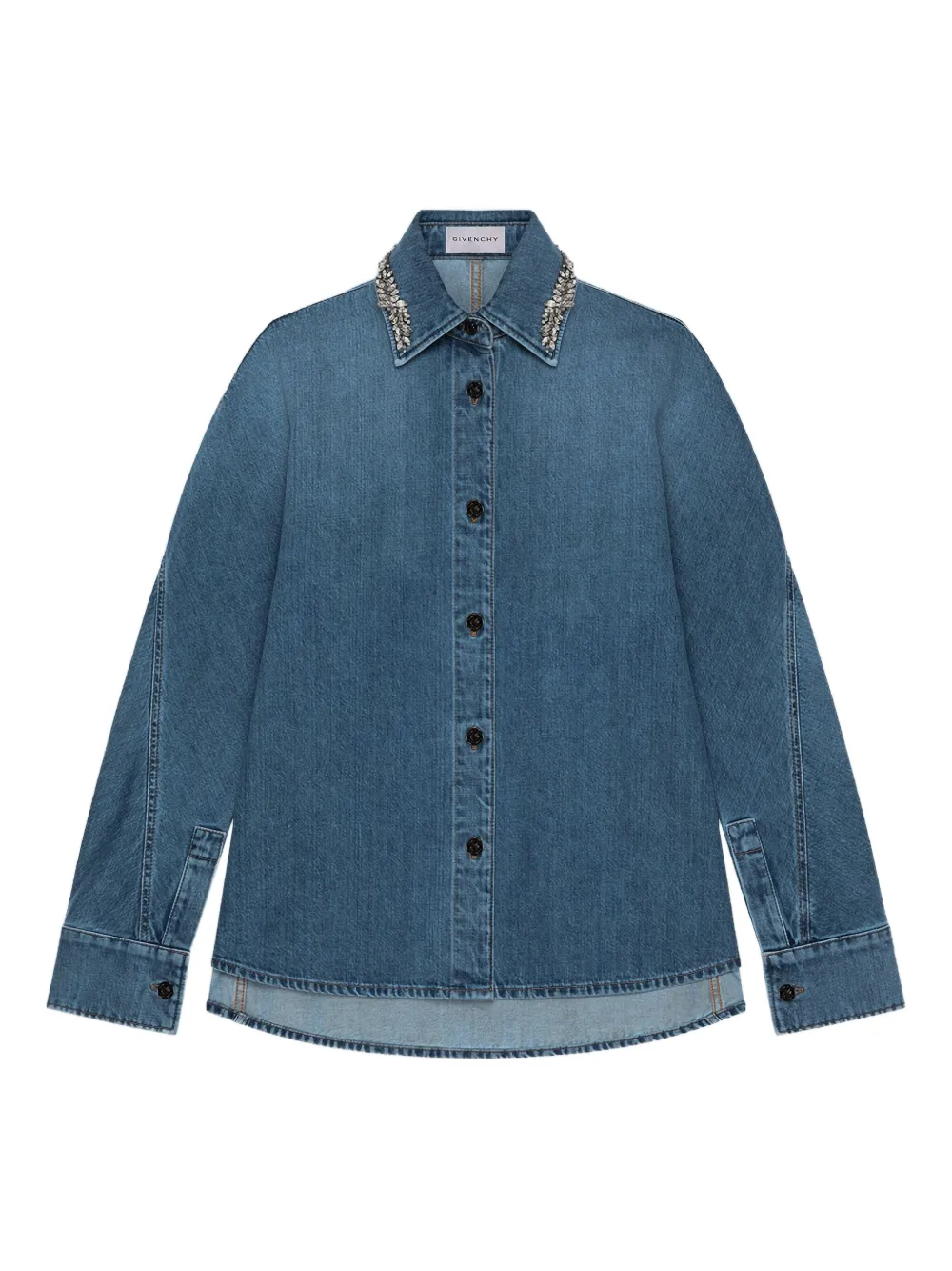 Рубашка с кристаллами Givenchy, синий
Рубашка с кристаллами Givenchy, синий