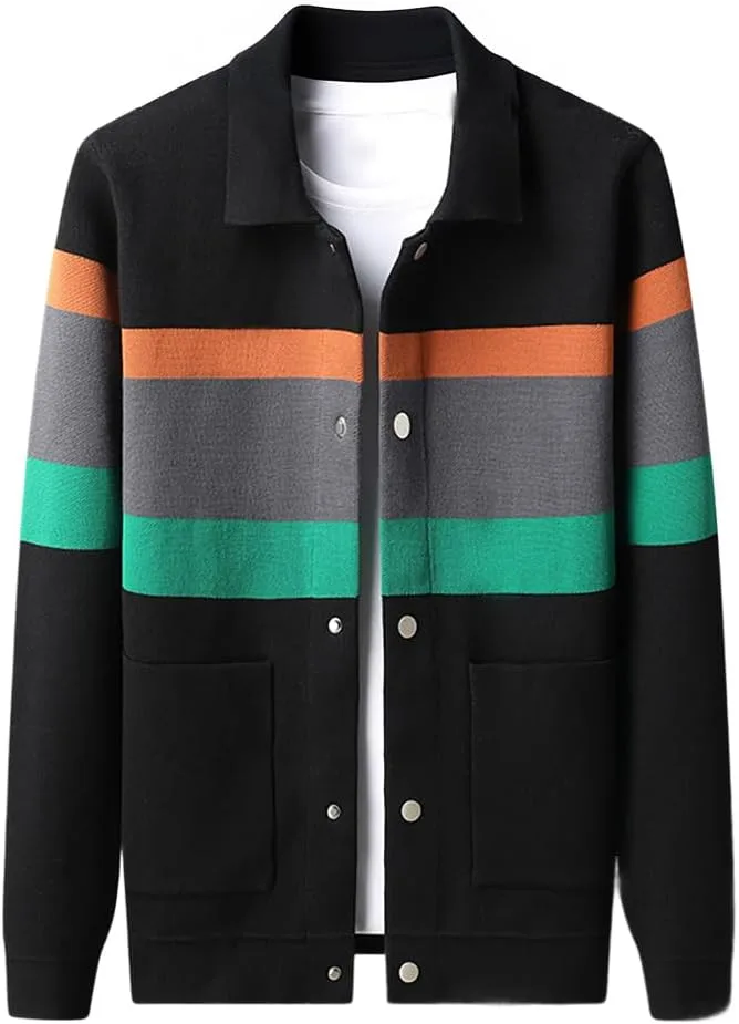 Мужской кардиган на пуговицах с воротником и карманами XYGJZ
Мужской кардиган на пуговицах с воротником и карманами XYGJZ