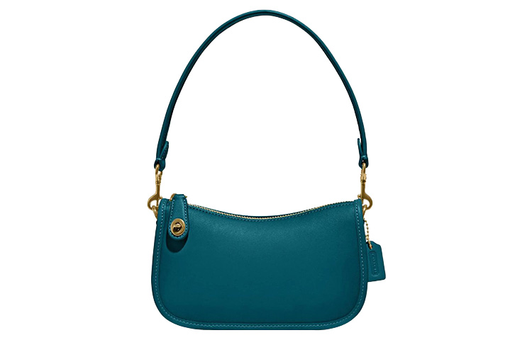 Кожаная сумка через плечо Swinger, сумочка, женская сумка Lake Green COACH 
Кожаная сумка через плечо Swinger, сумочка, женская сумка Lake Green COACH