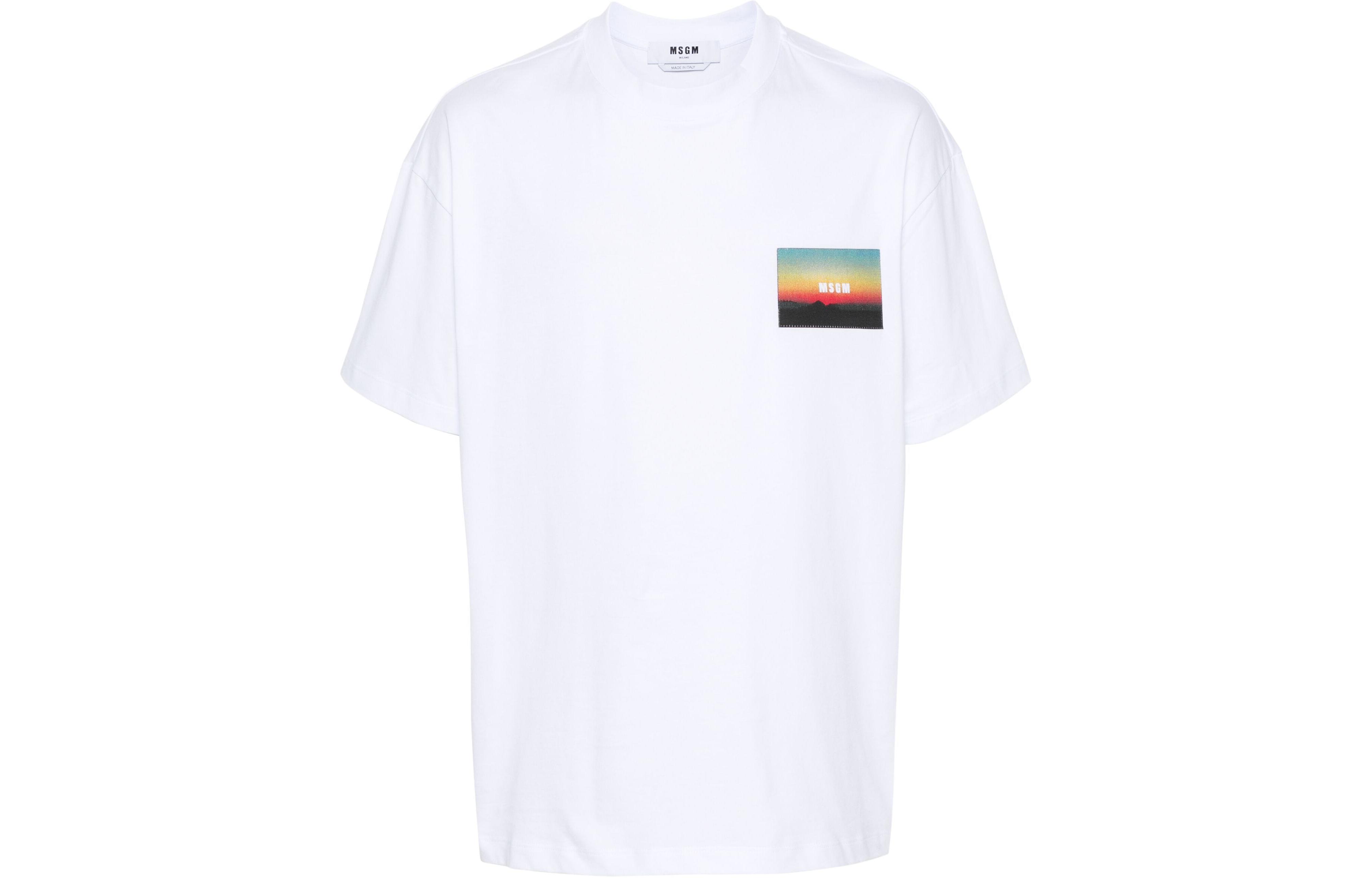 Футболка с логотипом на заплатке MSGM, белый
Футболка с логотипом на заплатке MSGM, белый