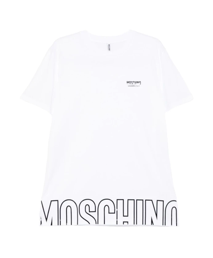 Белая футболка с логотипом и круглым вырезом. Moschino, белый
Белая футболка с логотипом и круглым вырезом. Moschino, белый