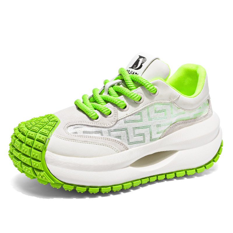 Нескользящие и износостойкие низкие кроссовки, увеличивающие рост, мужские TONYBEAR, White Green
Нескользящие и износостойкие низкие кроссовки, увеличивающие рост, мужские TONYBEAR, White Green