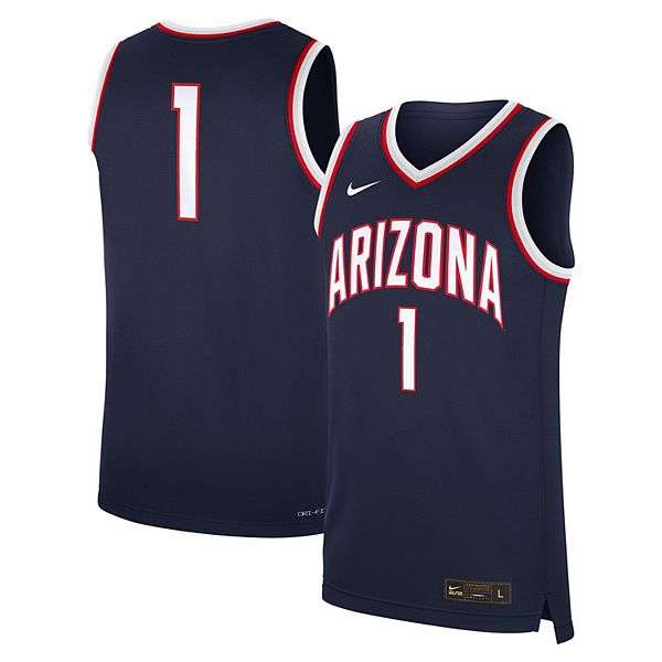 Мужская реплика дорожной футболки Arizona Wildcats #1 в темно-синем цвете Nike
Мужская реплика дорожной футболки Arizona Wildcats #1 в темно-синем цвете Nike