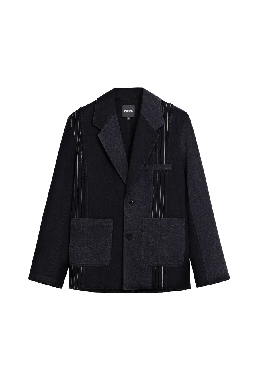 Пиджак от костюма комфортной посадки Desigual, черный 
Пиджак от костюма комфортной посадки Desigual, черный