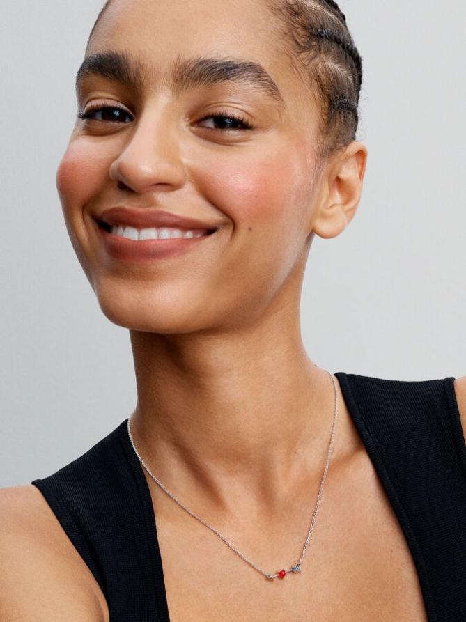 Ожерелье Pandora Arrow & Murano Glass Heart Necklace, стерлинговое серебро
Ожерелье Pandora Arrow & Murano Glass Heart Necklace, стерлинговое серебро