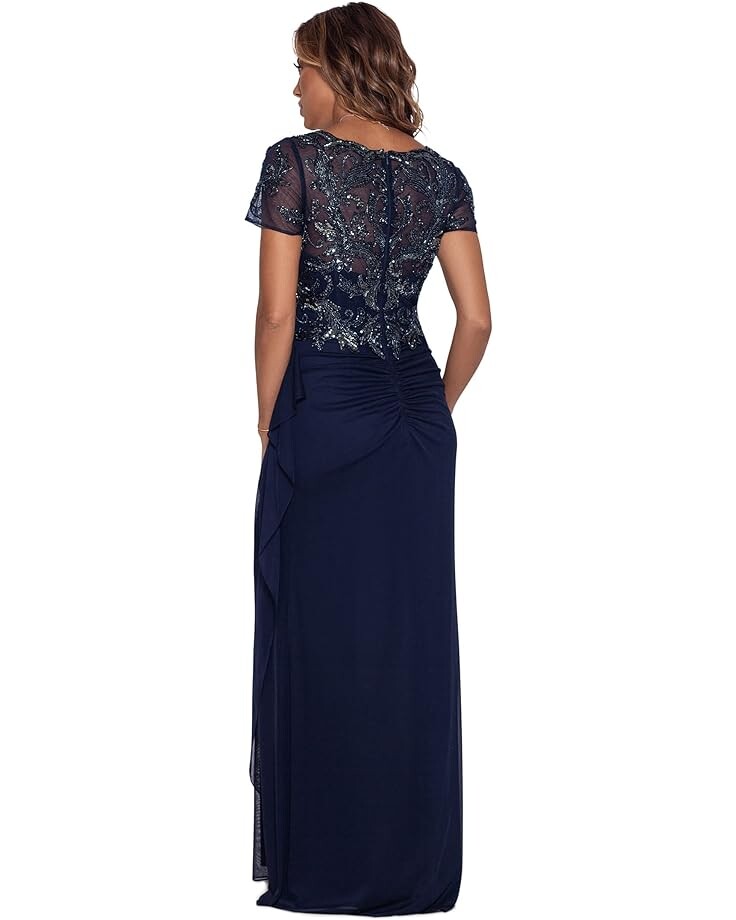 Платье XSCAPE Long Beaded Top Sheer Matte Jersey Skirt Dress, цвет Navy/Gunmetal
Платье XSCAPE Long Beaded Top Sheer Matte Jersey Skirt Dress, цвет Navy/Gunmetal