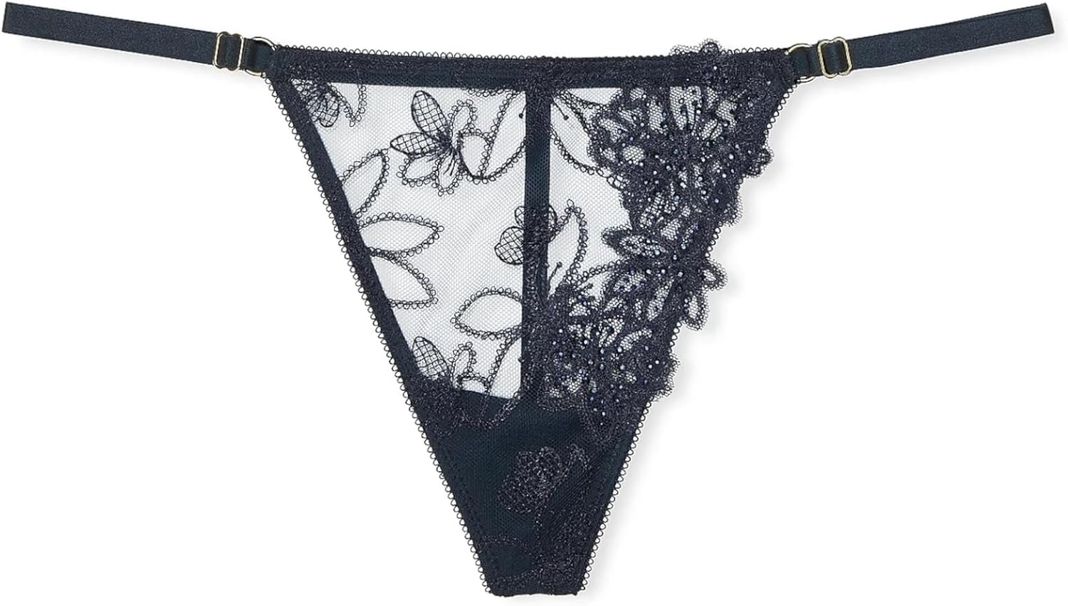 Victoria's Secret Ziggy Glam Noir регулируемое стринги с пайетками и V-образным вырезом цвет Navy Blue, Dark Twilight/Navy Blue
Victoria's Secret Ziggy Glam Noir регулируемое стринги с пайетками и V-образным вырезом цвет Navy Blue, Dark Twilight/Navy Blue
