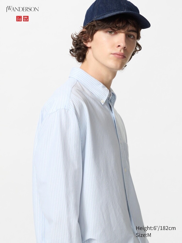 Рубашка oxford свободного покроя в полоску Uniqlo, цвет 61 синий
Рубашка oxford свободного покроя в полоску Uniqlo, цвет 61 синий