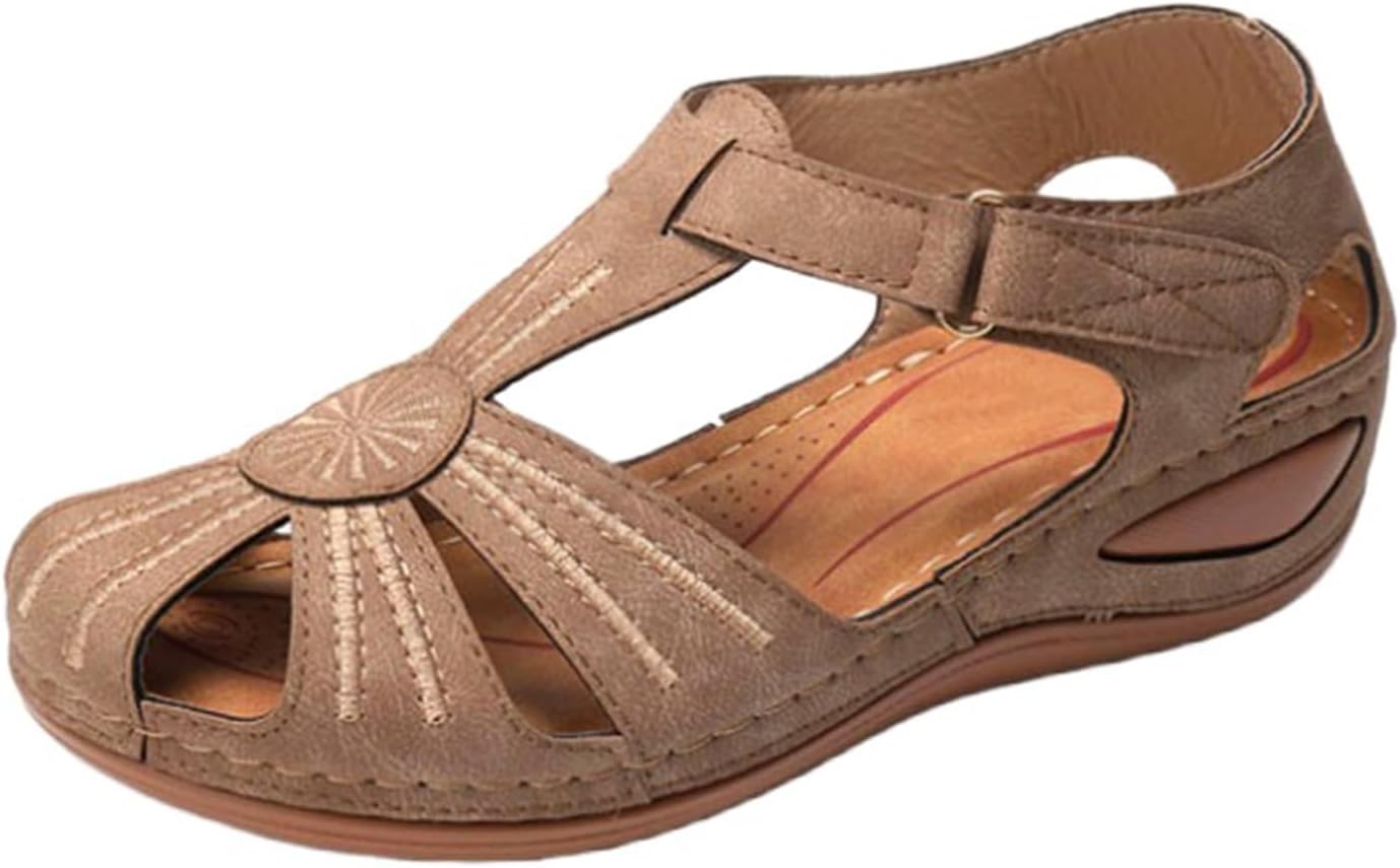 Женские сандалии на танкетке, летние нарядные, закрытый носок, пляжные бохо с ремешком на щиколотке, удобные сандалии-слипоны в стиле гладиатор Generic, хаки
Женские сандалии на танкетке, летние нарядные, закрытый носок, пляжные бохо с ремешком на щиколотке, удобные сандалии-слипоны в стиле гладиатор Generic, хаки