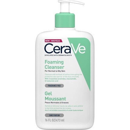 Очищающий гель для лица Cerave Foaming, 473 мл
Очищающий гель для лица Cerave Foaming, 473 мл
