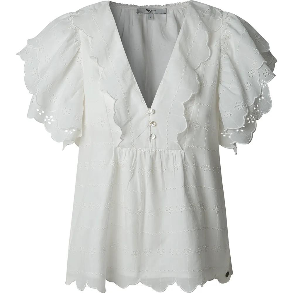 Блузка с коротким рукавом Pepe Jeans Dame, белый
Блузка с коротким рукавом Pepe Jeans Dame, белый