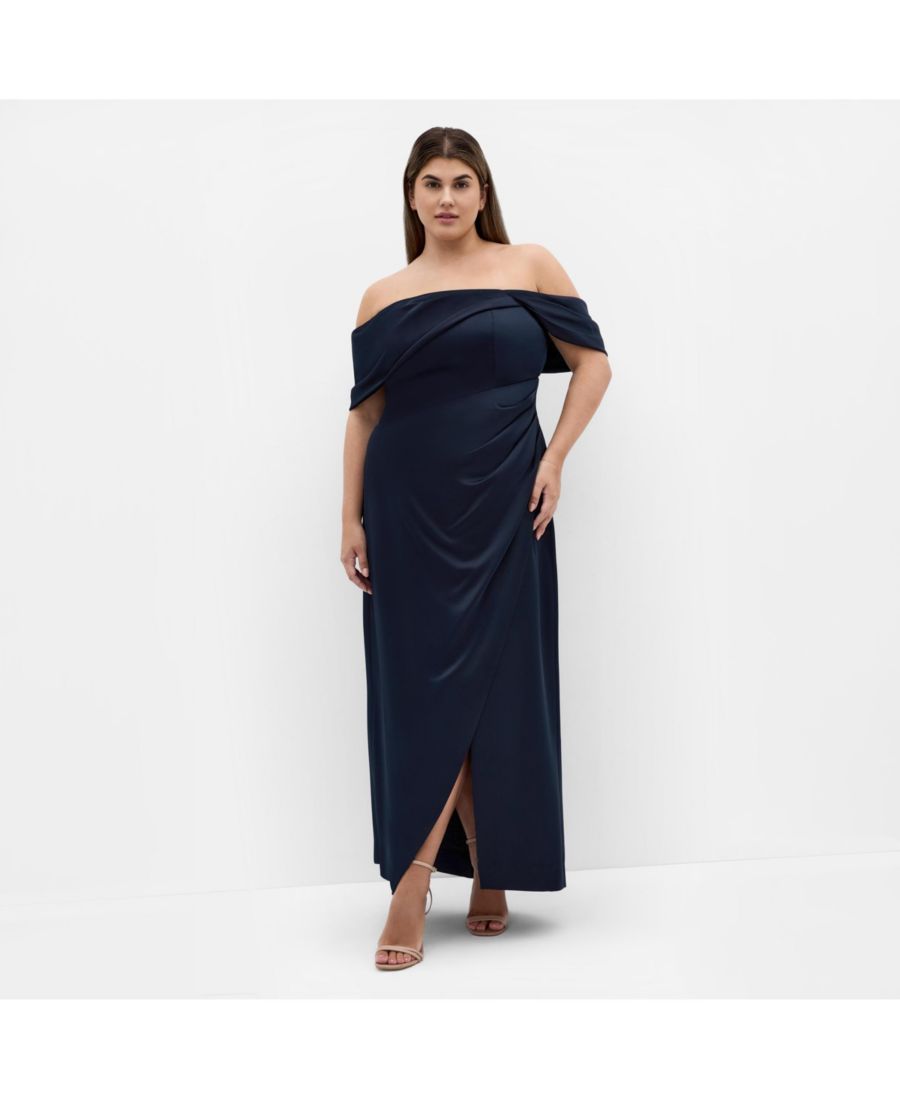 Платье-макси Paloma большого размера с открытыми плечами CITY CHIC, Navy
Платье-макси Paloma большого размера с открытыми плечами CITY CHIC, Navy