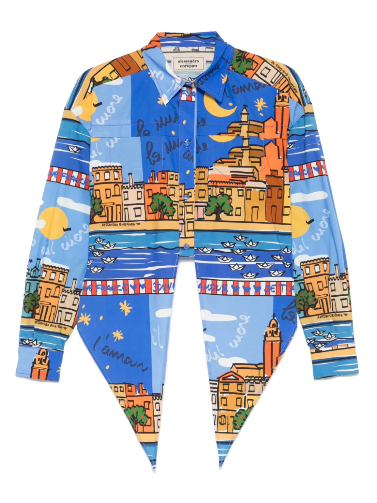 Алессандро Энрикес хлопковая рубашка Alessandro Enriquez, синий
Алессандро Энрикес хлопковая рубашка Alessandro Enriquez, синий