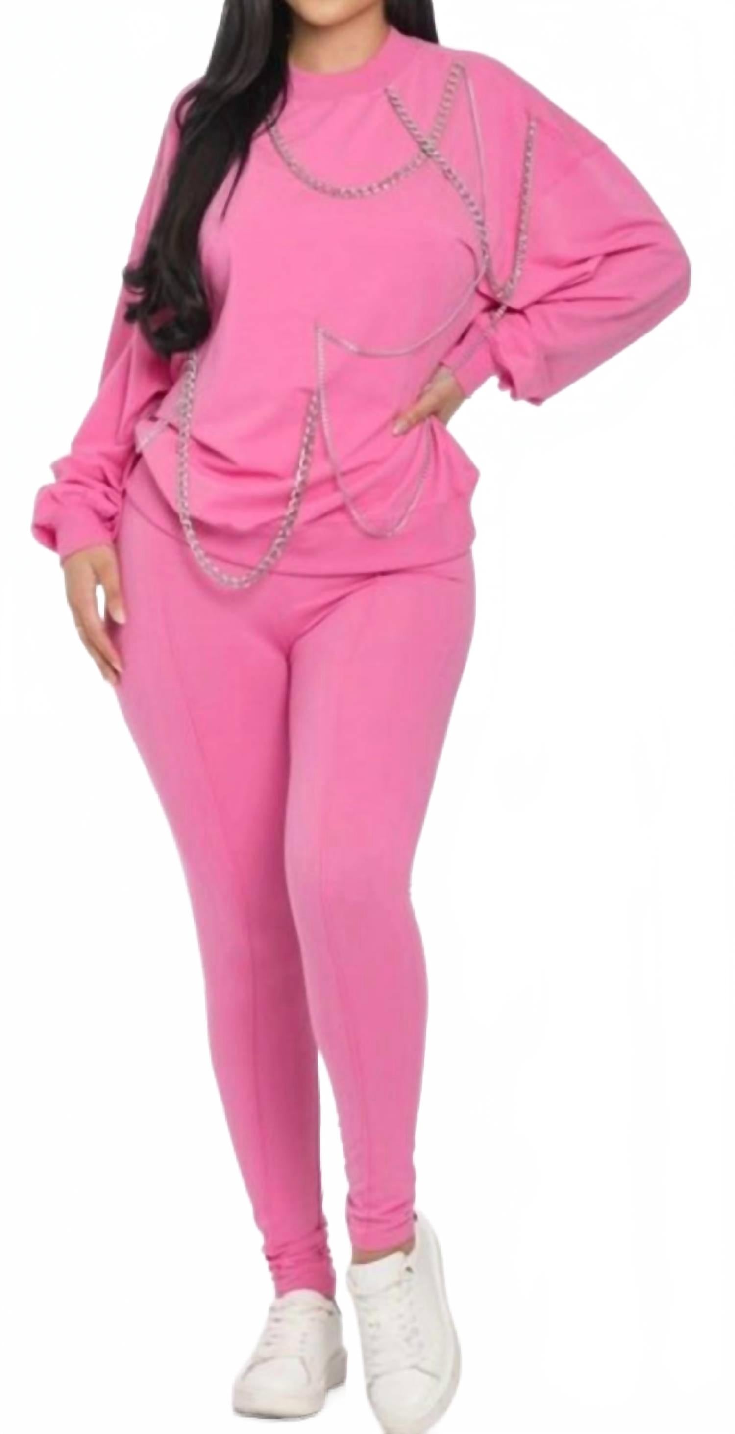 Комплект с брюками "Чейн Реакшн" в розовом Capsulle
Комплект с брюками "Чейн Реакшн" в розовом Capsulle